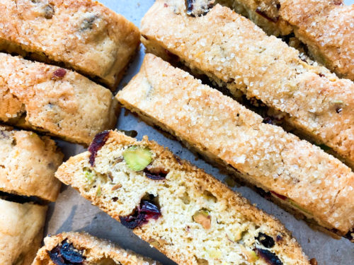 Cranberry Pistachio Biscotti